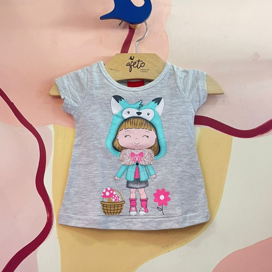 Blusa Manga Curta menina Menininha