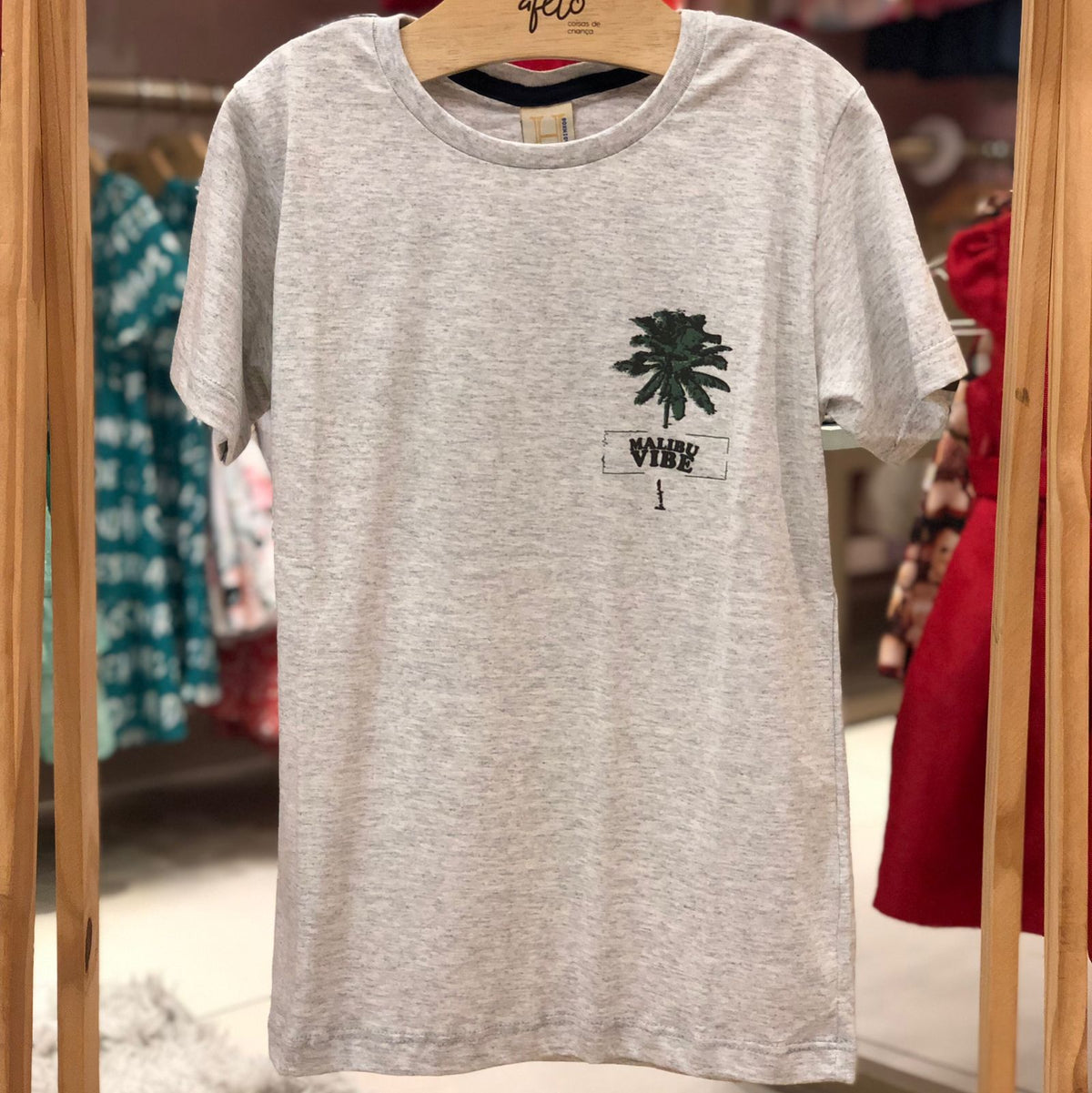 Camiseta manga curta Hrradinhos menino Malibu Branco