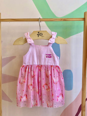 Vestido Regata Growup Menina Tule Unicornio