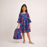 Vestido Arara Infantil Menina Viscose Manga 3/4 com Mochilinha