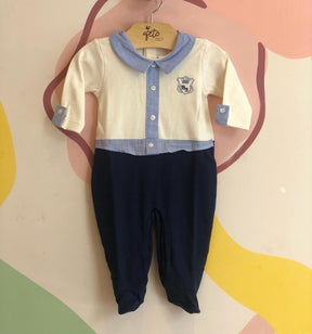 Macacao Manga Longa Baby Fashion Infantil Masc