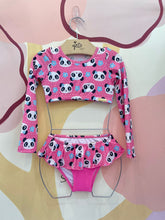 Biquini Magah menina Panda Babados Manga Longa Uv