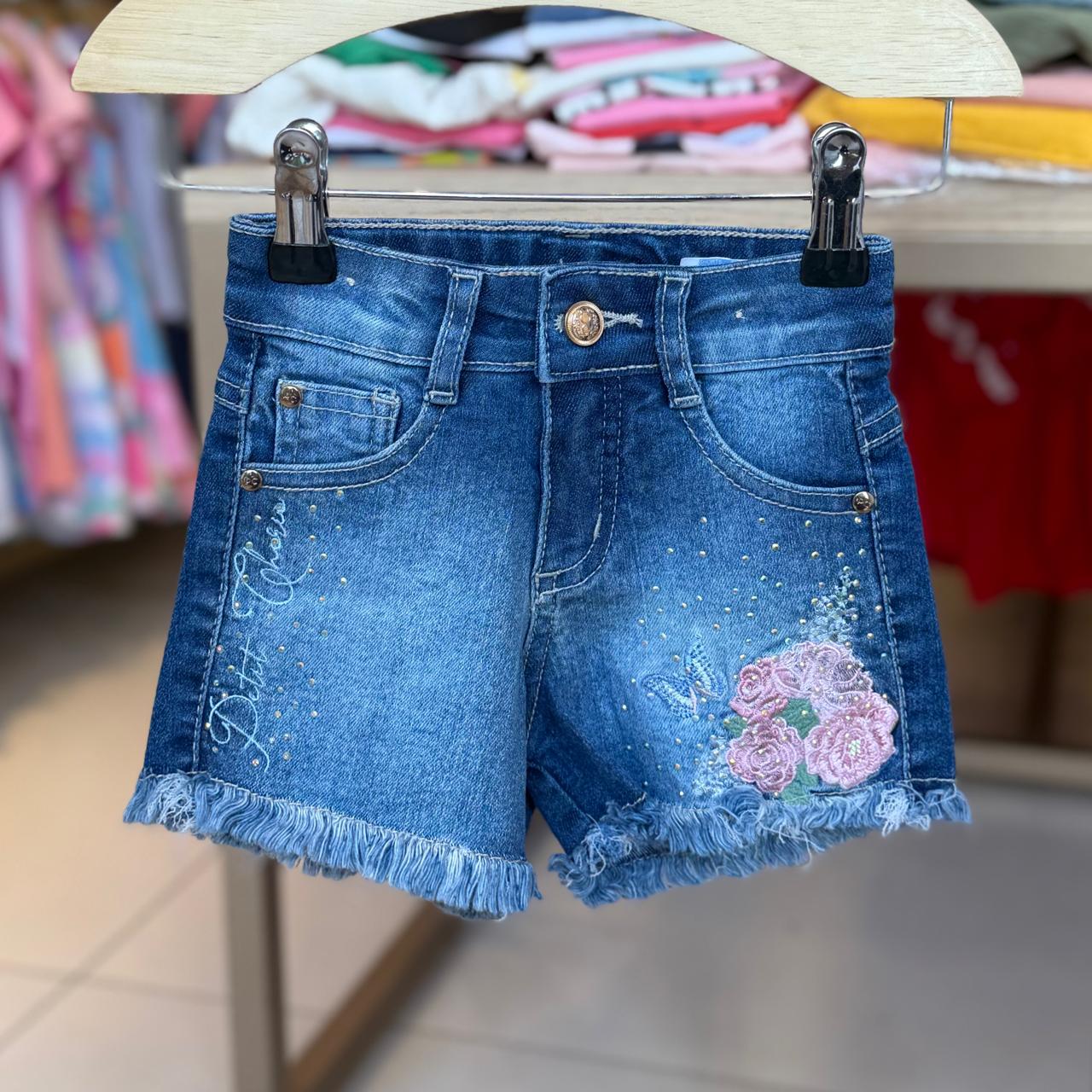 Shorts menina infantil Diversos Tam 2