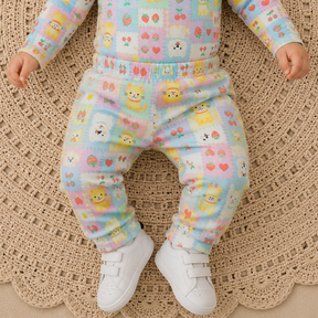 Calça Térmica Menina Bebê Gatinha Pingo Lele