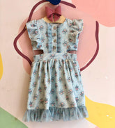 Vestido Manga Curta Kiki Xodo Menina Botoes