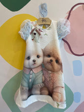 Vestido Manga Curta Yoyo Infantil Fem Cachorrinhos Off White