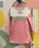 Vestido Manga Longa menina Moletinho The Best Rosa