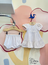 Vestido Manga Curta Bebe Momi menina Lasie com Tapa Fralda