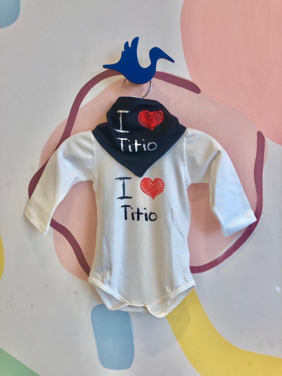 Body manga longa menino Yoh Lord com Bandana Brother