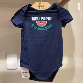 Body Manga Curta menina Melancia