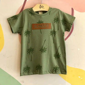 Camiseta Manga Curta Hrradinhos Menino Coqueiros