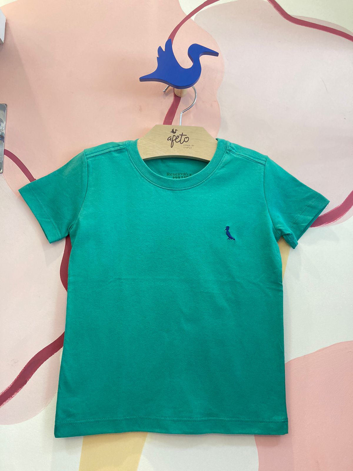 Camiseta Manga Curta Reserva Infantil Masc Lisa Bandeira