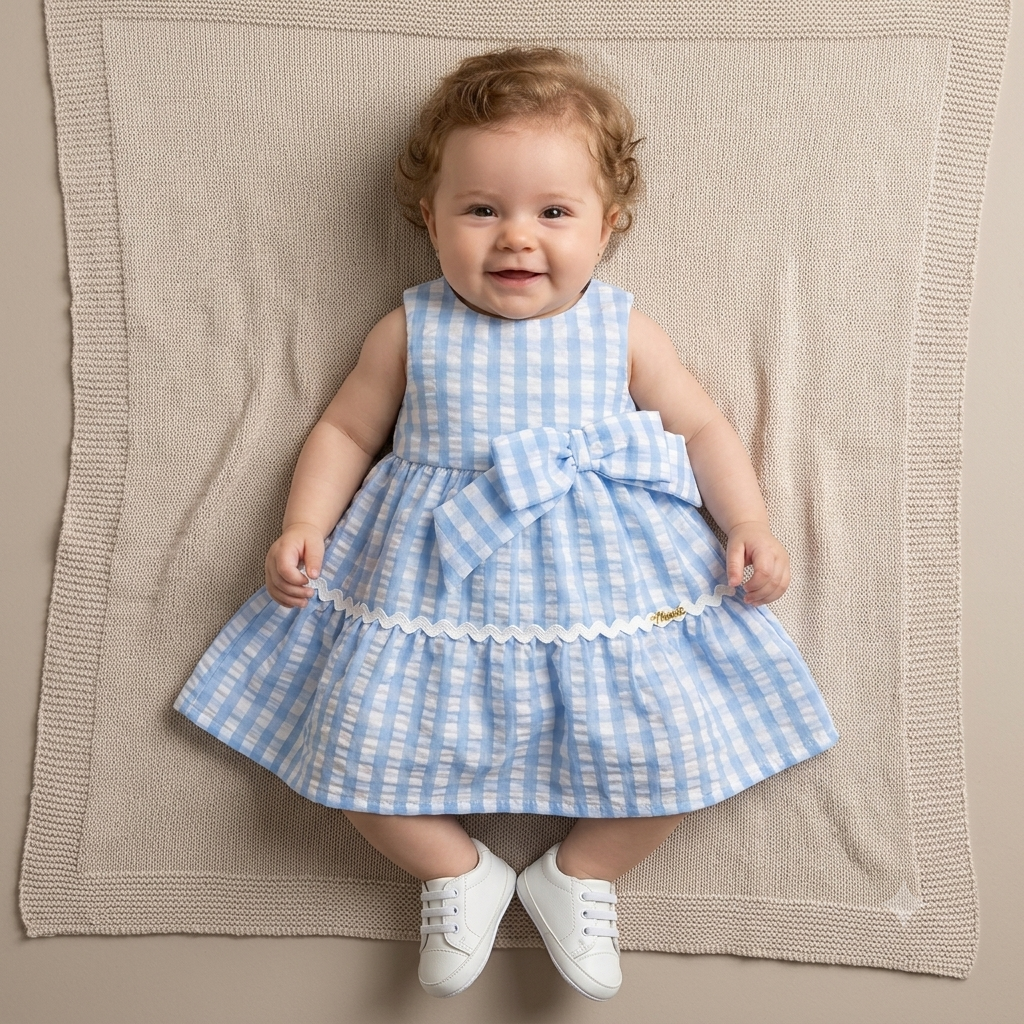 Vestido Regata Menina Momi Xadrez Laco
