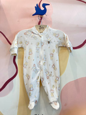 Macacao Manga Longa Menina Bebê Mini & Co Elefantinha