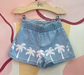 Shorts Menina You+Me Coqueiros Jeans