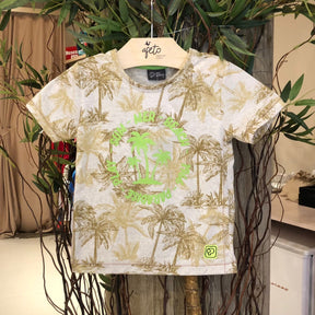 Camiseta Manga Curta Fakini Infantil menino Coqueiros