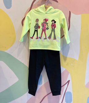 Conjunto Manga Longa Calça menina Flanelado meninas