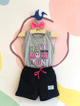 Conjunto Regata Shorts Hrradinhos Menina Smile