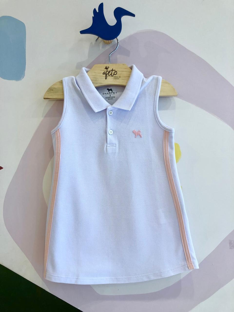Vestido Regata Menina Charpey Polo Pique Faixa