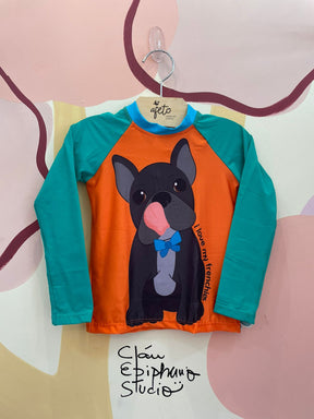 Blusa Manga Longa Magah menino Praia Uv Bulldog