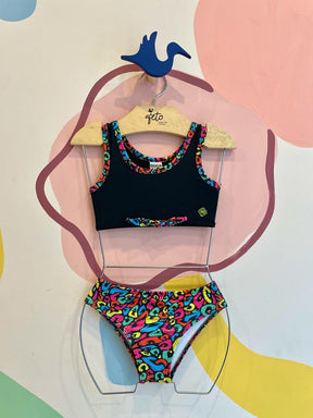 Biquini Bograntex Infantil Fem Animal Print