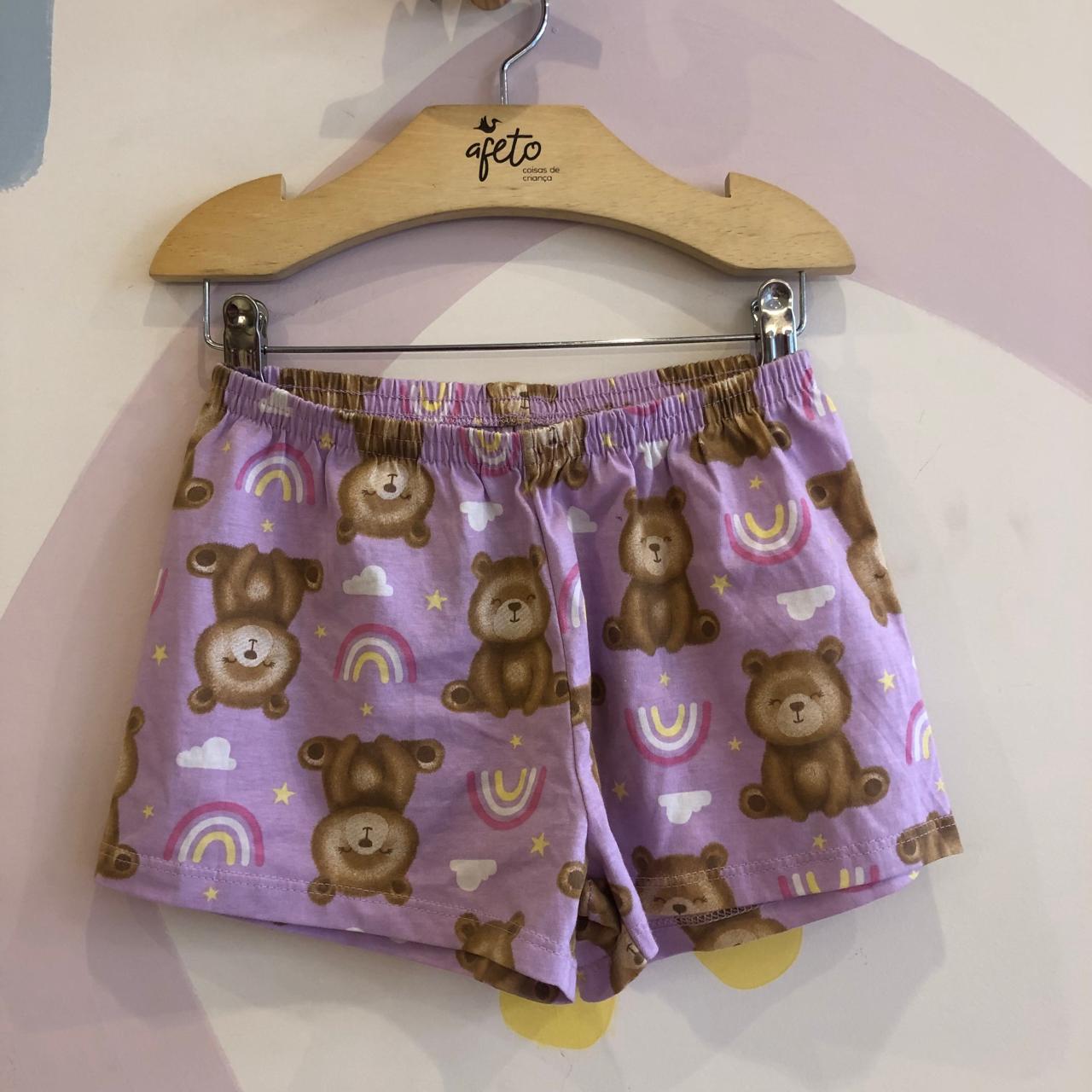 Shorts menina infantil Diversos Tam 10