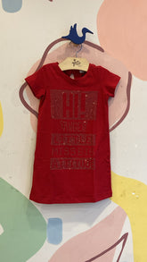 Vestido Manga Curta menina Tam 4