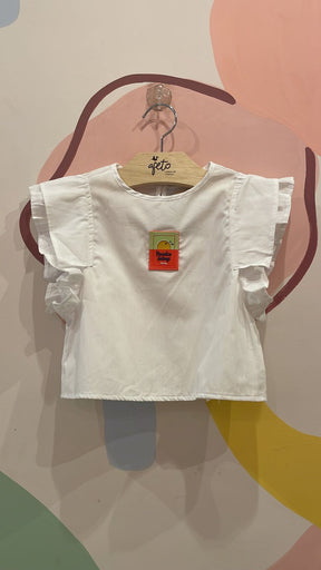 Blusa Manga Curta Charpey Infantil Fem Paradise Tricoline