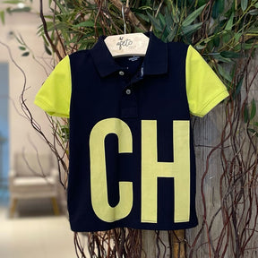 Camiseta Manga Curta Charpey Infantil Menino Polo Piquet Manga