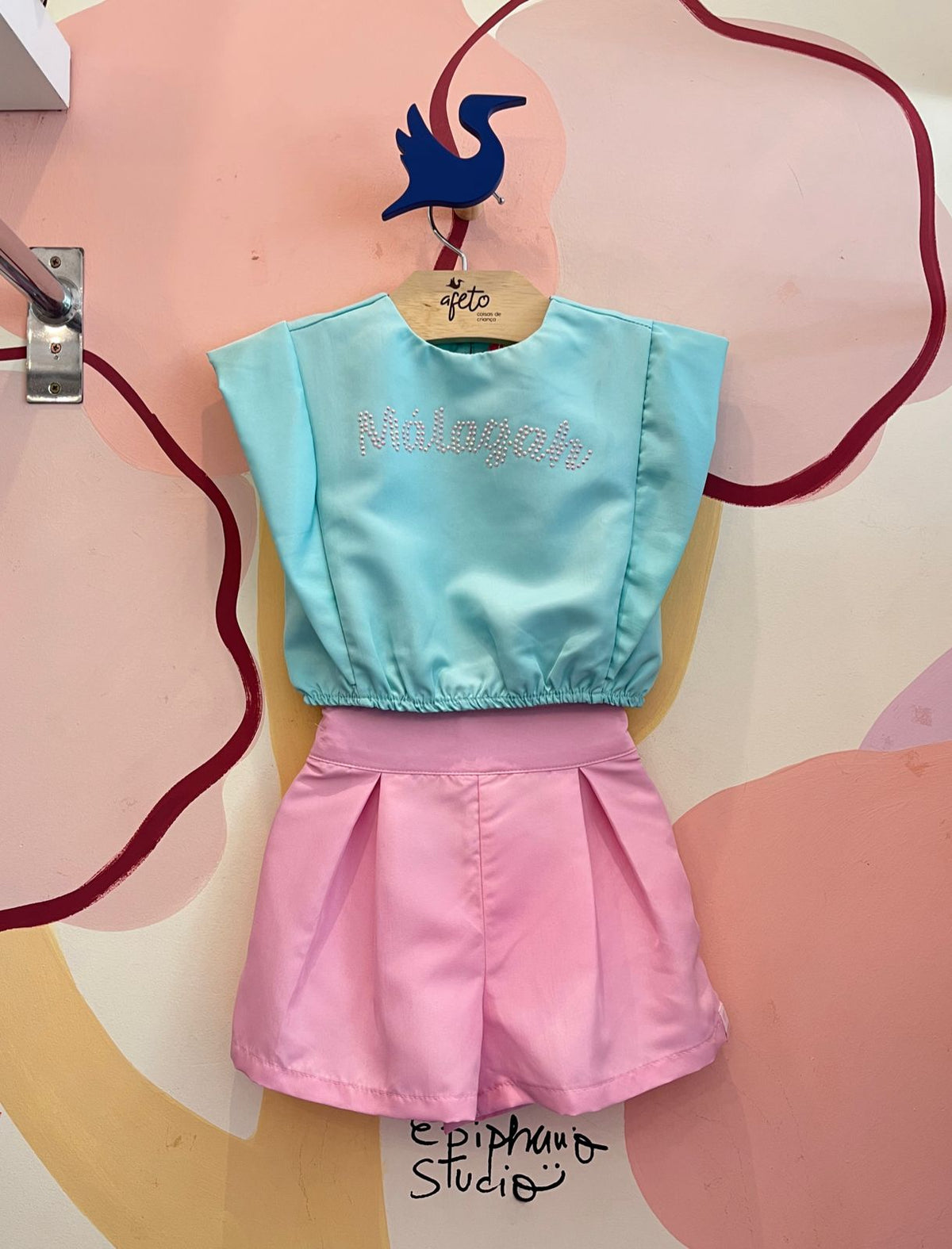 Conjunto Regata Shorts Menina Malagah Alfaiataria