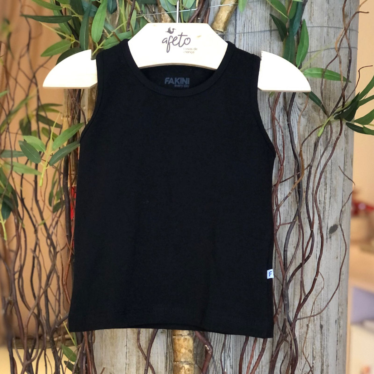 Blusa Regata Fakini Infantil Menina Basica