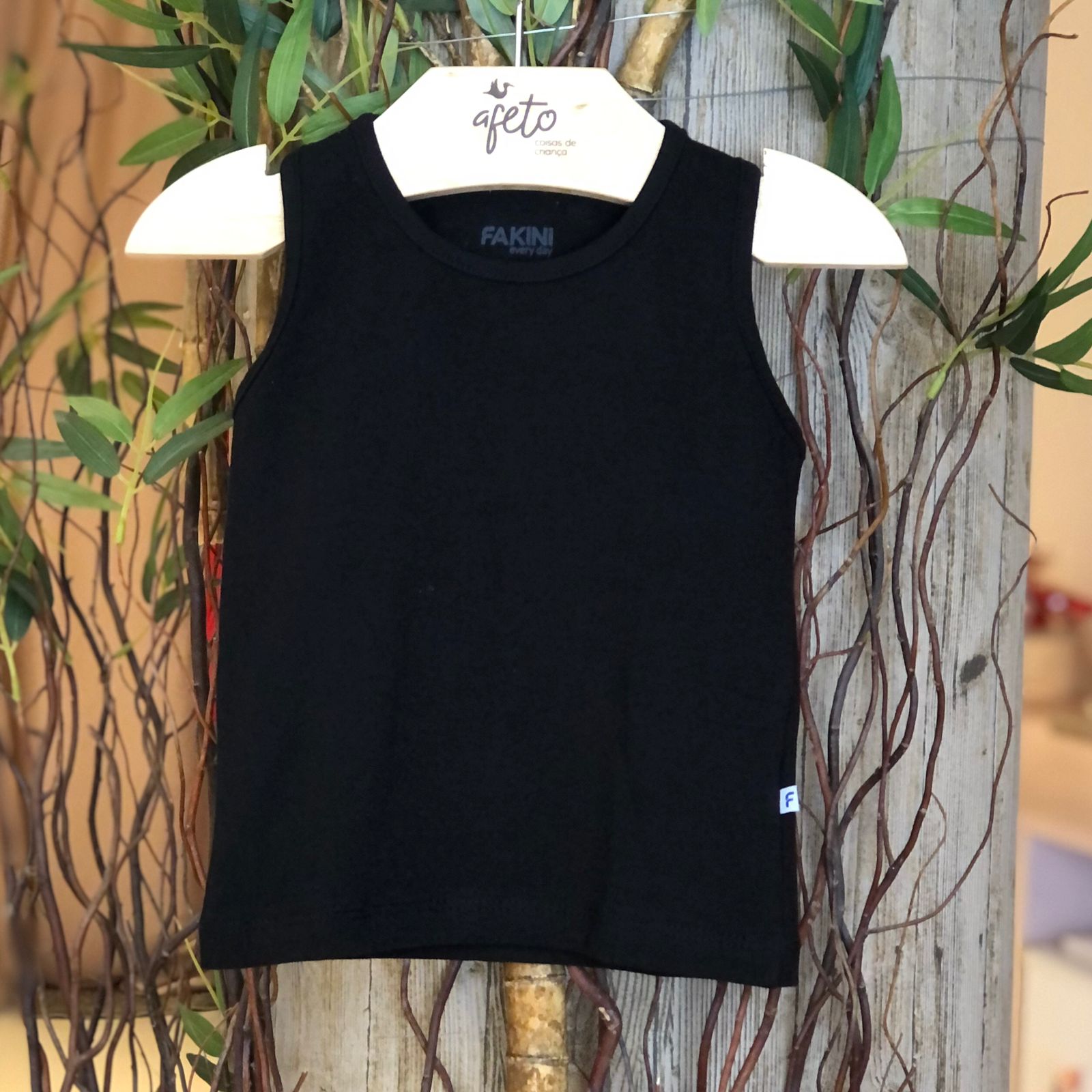 Blusa Regata Fakini Infantil Menina Basica