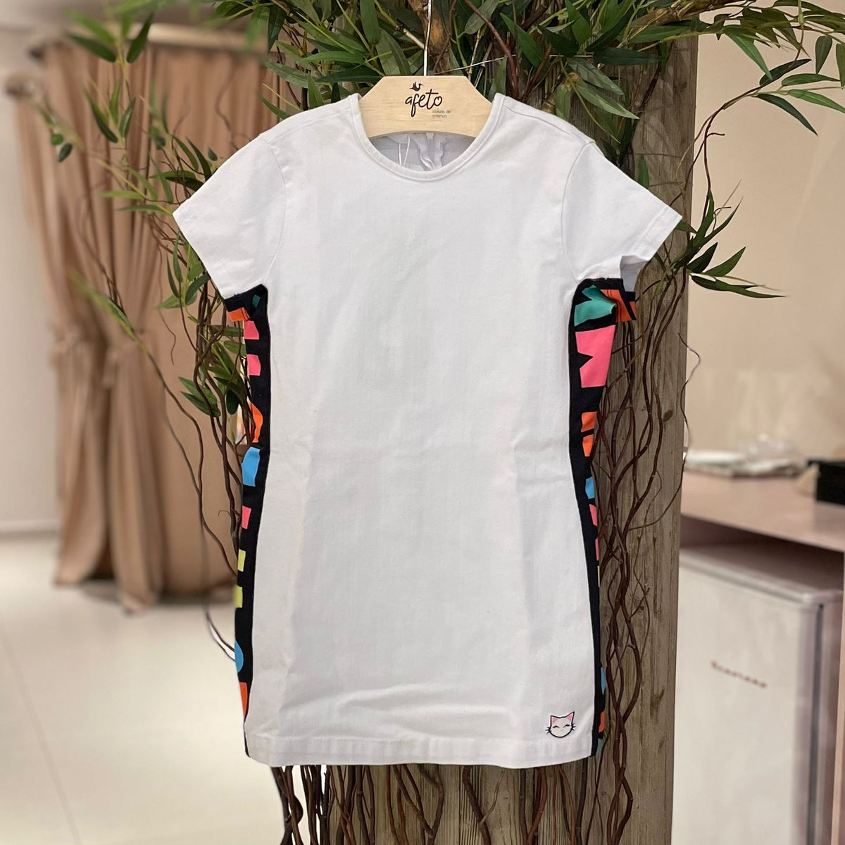 Vestido Manga Curta menina Tam 4