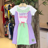 Vestido Manga Curta Momi menina Dreamer Verde