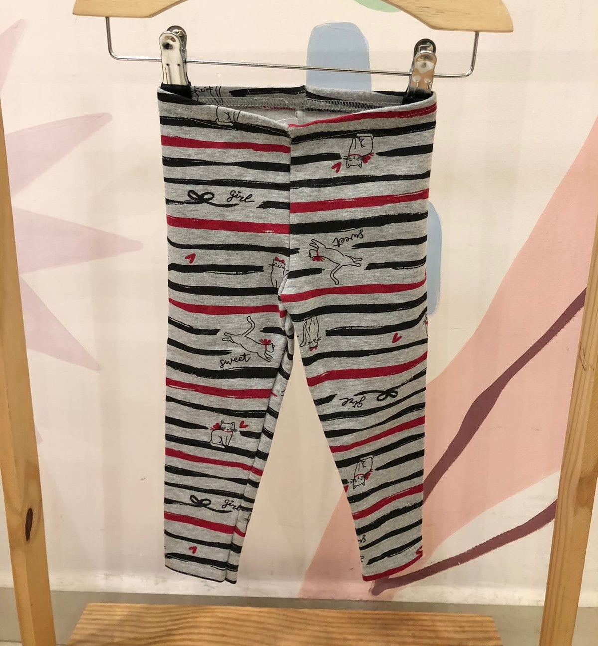 Calça menina infantil Legging Basica Hrradinhos