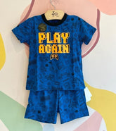 Pijama Manga Curta Shorts Bograntex Infantil menino Play Again