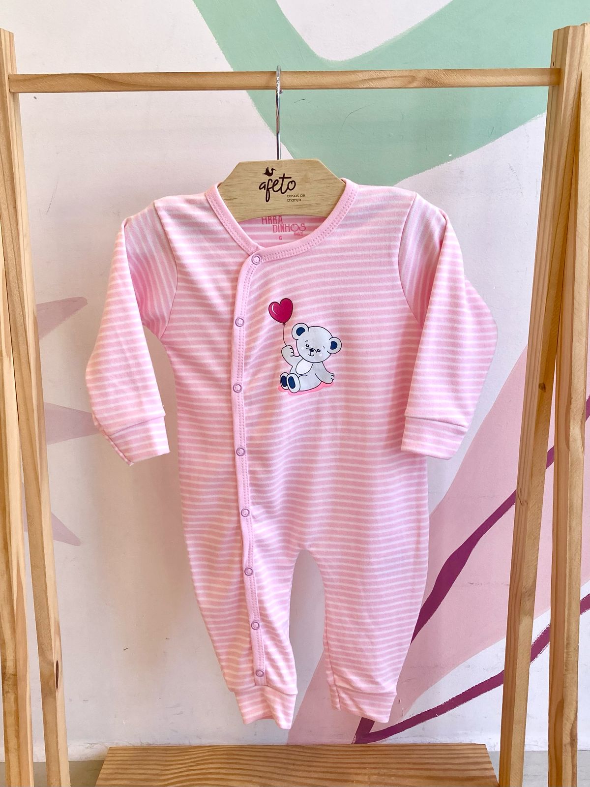 Macacao Manga Longa menina bebê