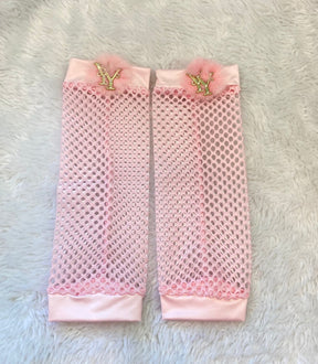 Polaina Telina Infantil Menina Arrastão Yoyo Rosa