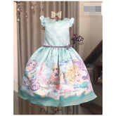 Vestido manga curta menina Petit Cherie Sereia