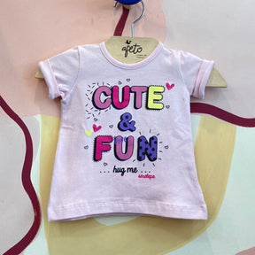 Blusa Manga Curta menina Menininha