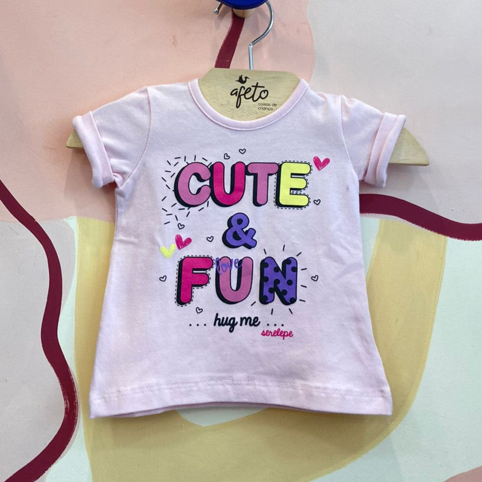 Blusa Manga Curta menina Menininha