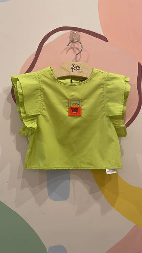 Blusa Manga Curta Charpey Infantil Fem Paradise Tricoline