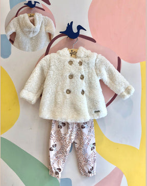 Conjunto manga longa Calça menina Kiki Xodo Teddy Cachorro