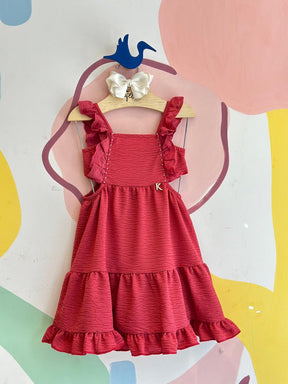 Vestido Regata Kiki Xodo Menina Alca Vermelho