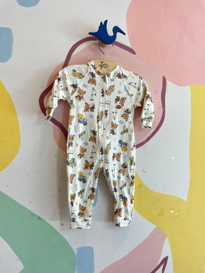 Macacao manga longa Mini & Co Unissex Raposa Construcao