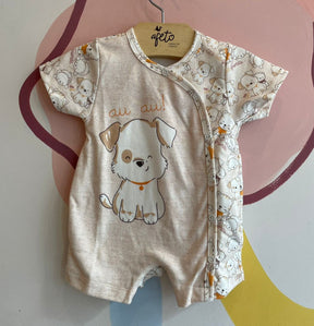 Macaquinho Manga Curta Upi Uli Infantil bebê menino