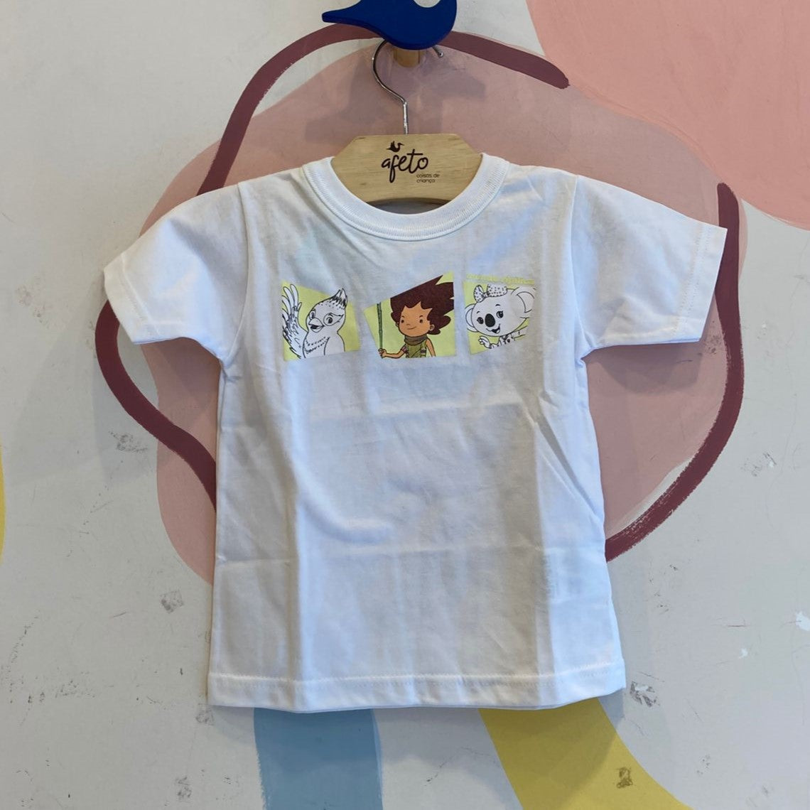 Blusa Manga Curta menina Diversos Tam 2 e 3