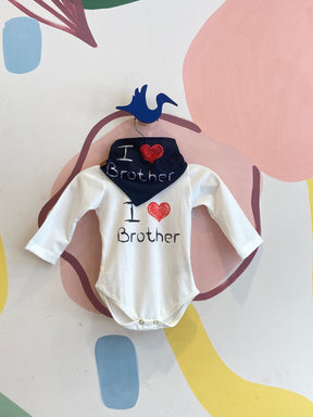 Body manga longa menino Yoh Lord com Bandana Brother