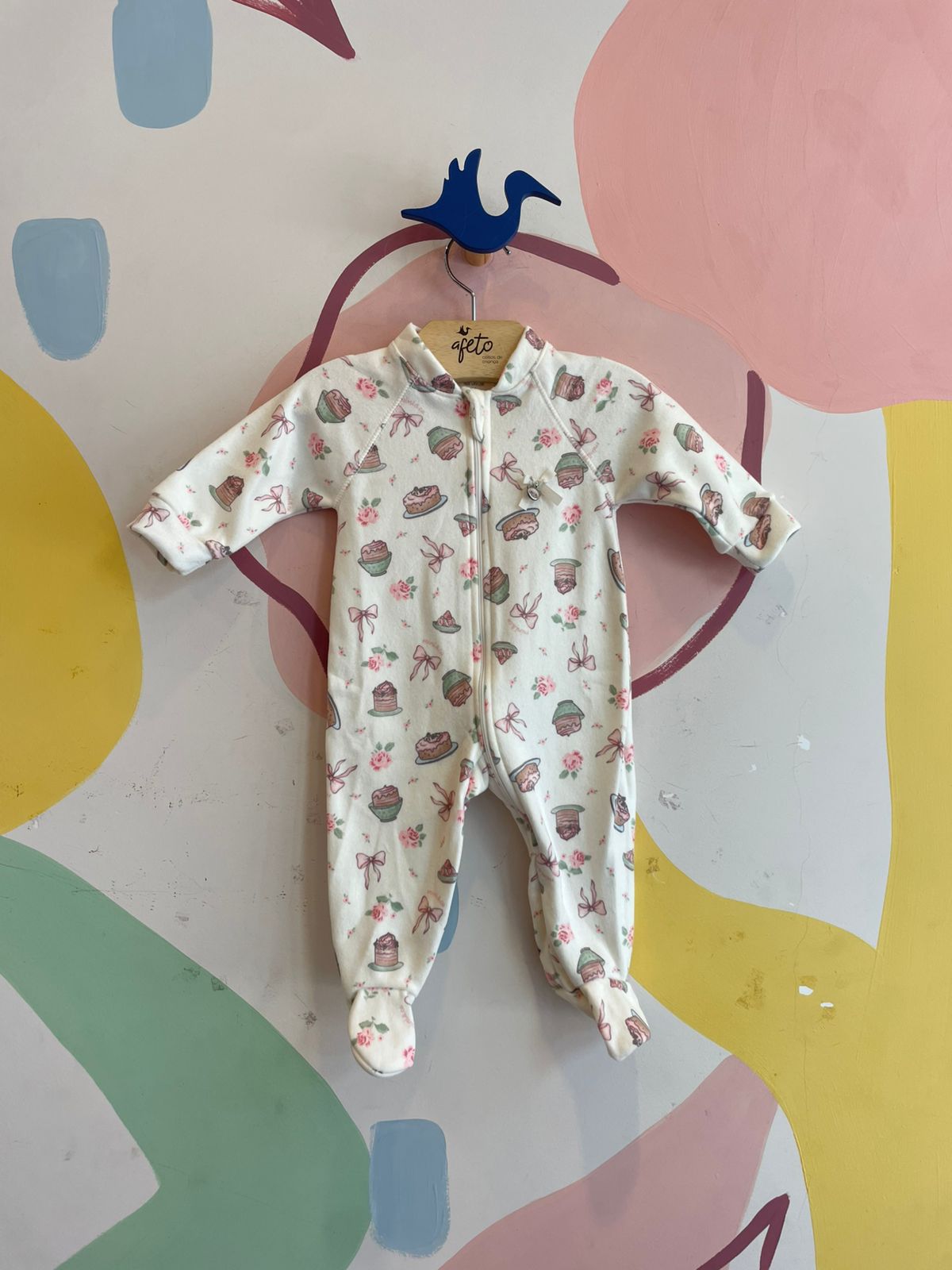 Macacao manga longa Mini & Co Unissex Docinho Plush